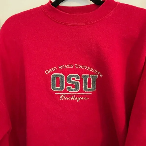 VINTAGE OSU Buckeyes Red Sweater XL MV Sports